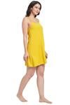 Inner Sense Organic Cotton Short Nightdress - Super Lemon — thumbnail 4